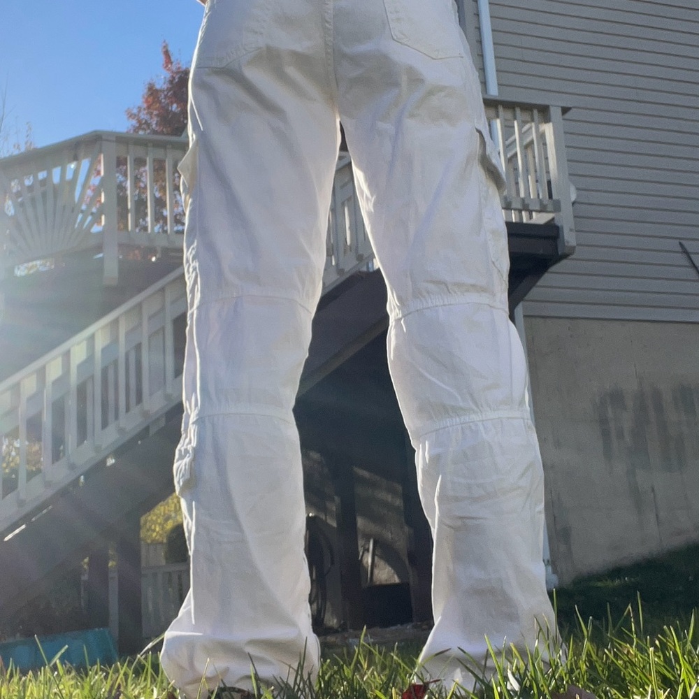 Zara White Cargo Pants - Picture 2 of 2
